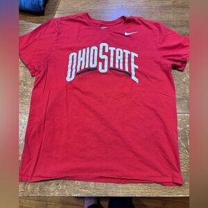 Nike OHIO state size‎ XL tshirt red athletic fit